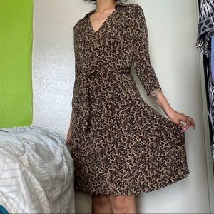 ⭐️VINTAGE ANIMAL PRINT TALBOTS DRESS⭐️